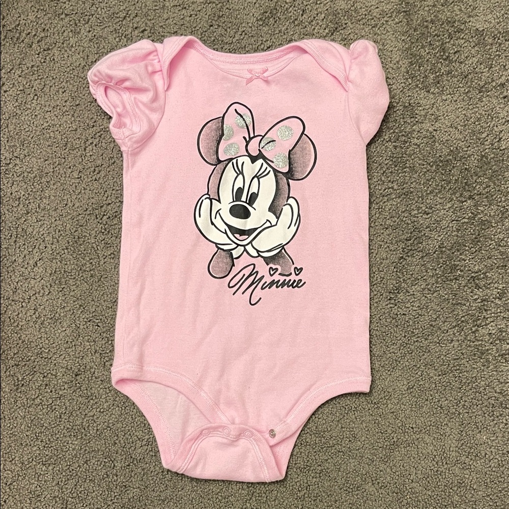 Disney Pink Minnie Mouse Bodysuit